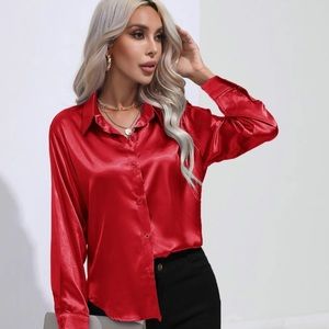 Red blouse